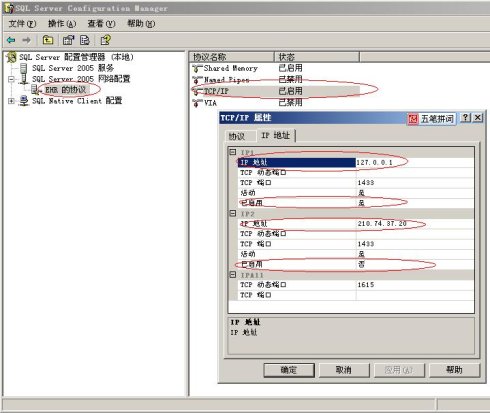 检查IP配置
