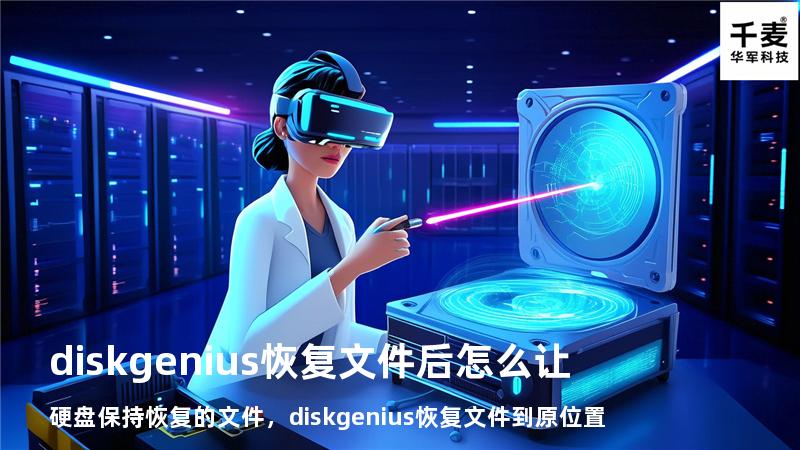 diskgenius恢复文件后怎么让硬盘保持恢复的文件，diskgenius恢复文件到原位置