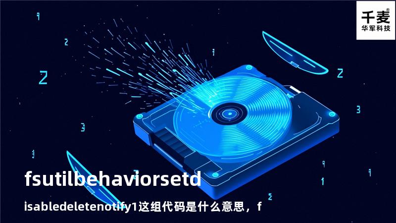 fsutil behavior set disabledeletenotify 1这组代码是什么意思，fsutil behavior set memoryusage