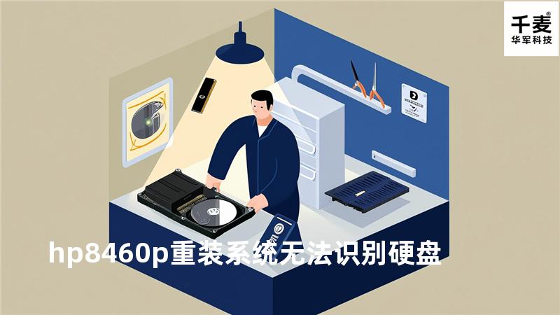 hp 8460p重装系统无法识别硬盘