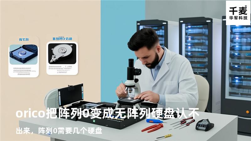 orico 把阵列0变成无阵列硬盘认不出来，阵列0需要几个硬盘