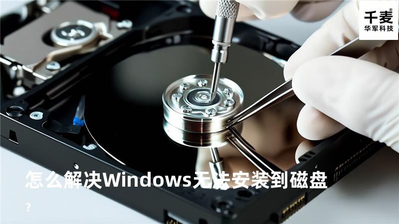 怎么解决Windows无法安装到磁盘？