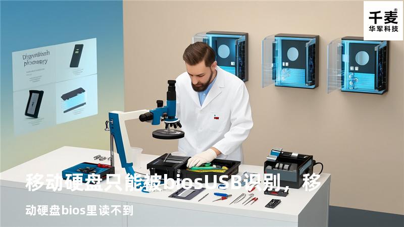 移动硬盘只能被biosUSB识别，移动硬盘bios里读不到