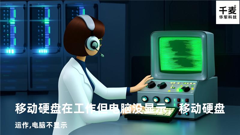 移动硬盘在工作但电脑没显示，移动硬盘运作,电脑不显示