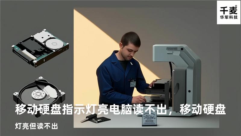 移动硬盘指示灯亮 电脑读不出，移动硬盘灯亮但读不出