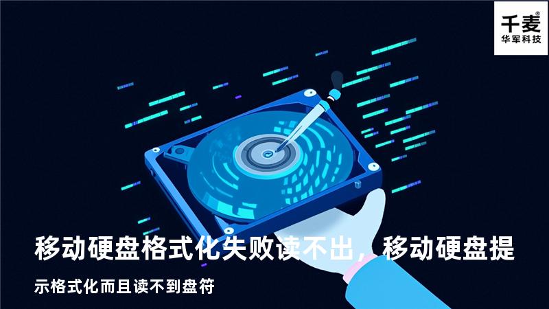 移动硬盘格式化失败读不出，移动硬盘提示格式化而且读不到盘符
