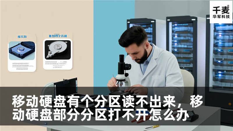 移动硬盘有个分区读不出来，移动硬盘部分分区打不开怎么办