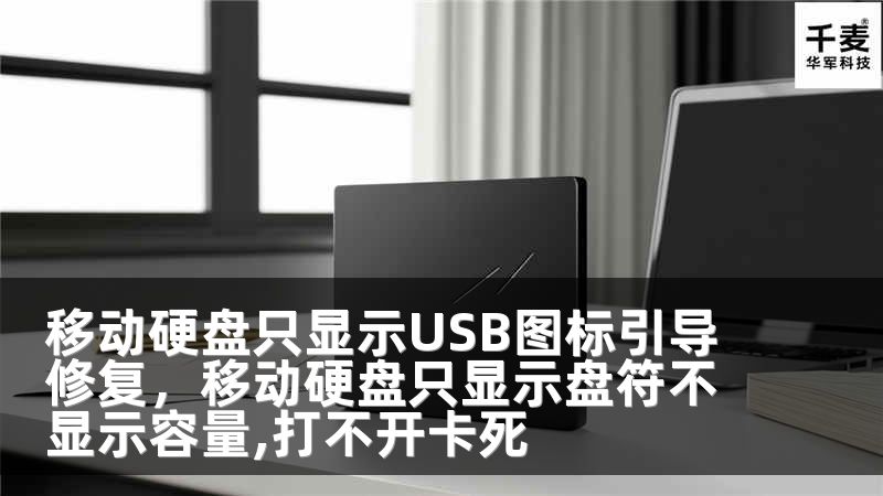 移动硬盘只显示USB图标引导修复，移动硬盘只显示盘符不显示容量,打不开卡死