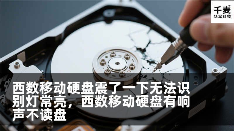 西数移动硬盘震了一下无法识别灯常亮，西数移动硬盘有响声不读盘
