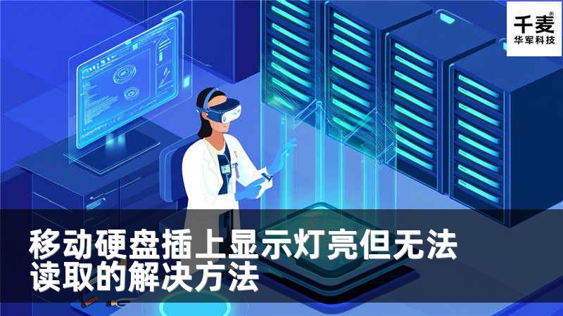 移动硬盘插上显示灯亮但无法读取的解决方法