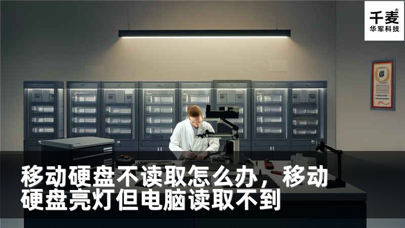 移动硬盘不读取怎么办，移动硬盘亮灯但电脑读取不到