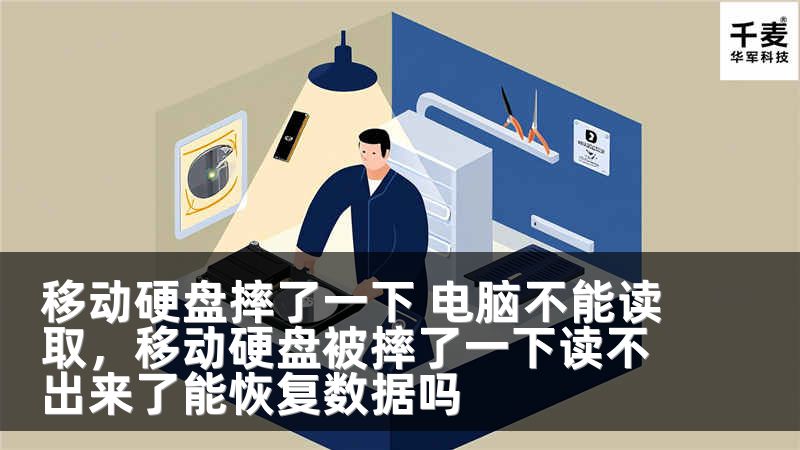 移动硬盘摔了一下 电脑不能读取，移动硬盘被摔了一下读不出来了能恢复数据吗