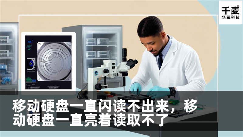 移动硬盘一直闪读不出来，移动硬盘一直亮着读取不了