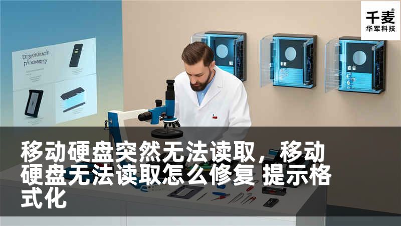 移动硬盘突然无法读取，移动硬盘无法读取怎么修复 提示格式化
