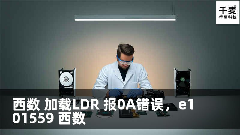 西数 加载LDR 报0A错误，e101559 西数