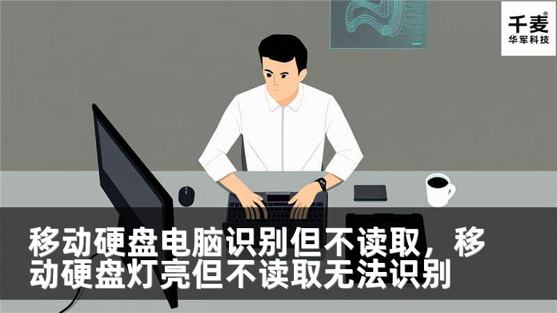 移动硬盘电脑识别但不读取，移动硬盘灯亮但不读取无法识别