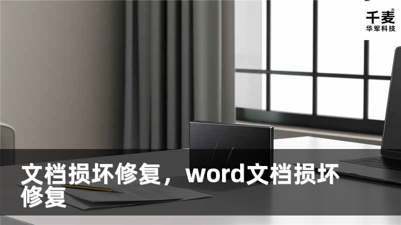 文档损坏修复，word文档损坏修复