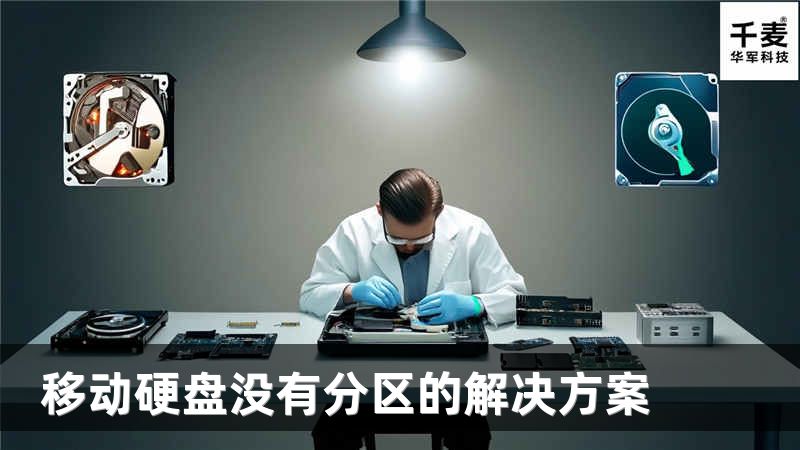 移动硬盘没有分区的解决方案