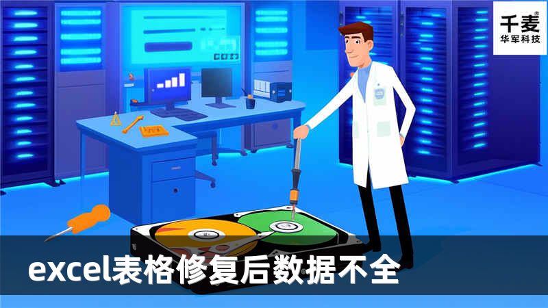 excel表格修复后数据不全