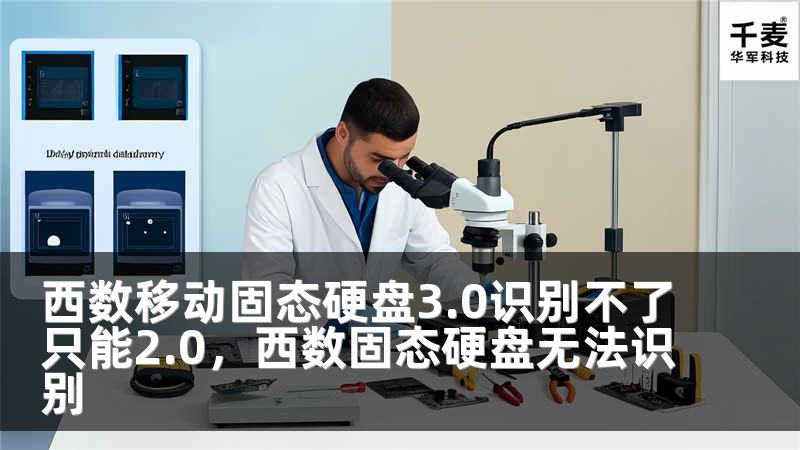 西数移动固态硬盘3.0识别不了只能2.0，西数固态硬盘无法识别