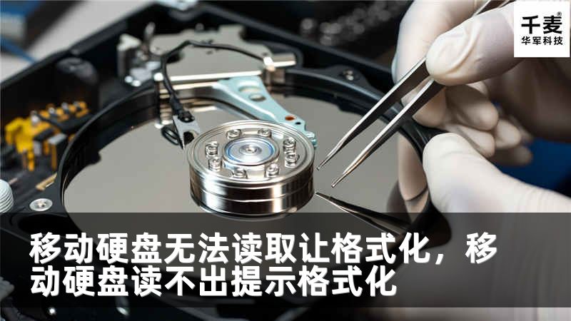 移动硬盘无法读取让格式化，移动硬盘读不出提示格式化