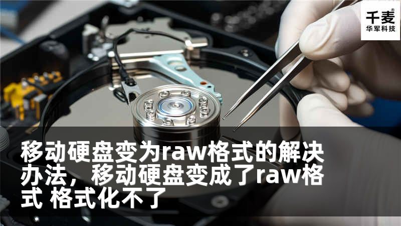 移动硬盘变为raw格式的解决办法，移动硬盘变成了raw格式 格式化不了