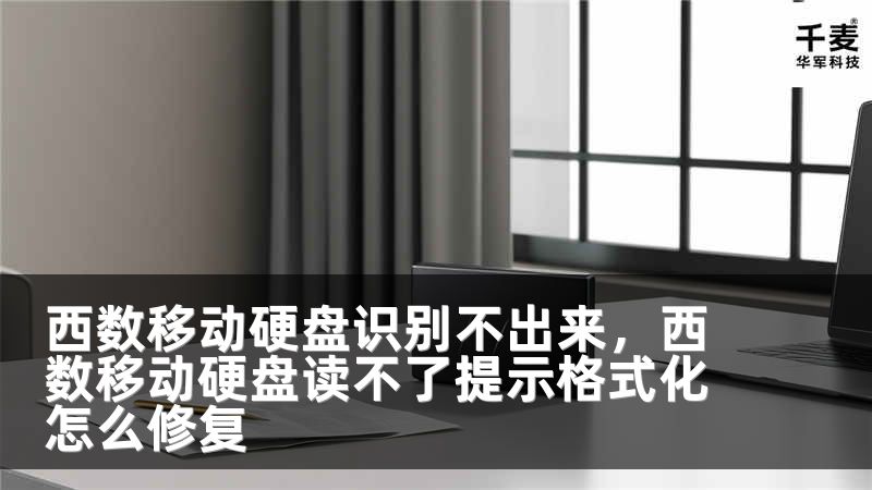 西数移动硬盘识别不出来，西数移动硬盘读不了提示格式化怎么修复