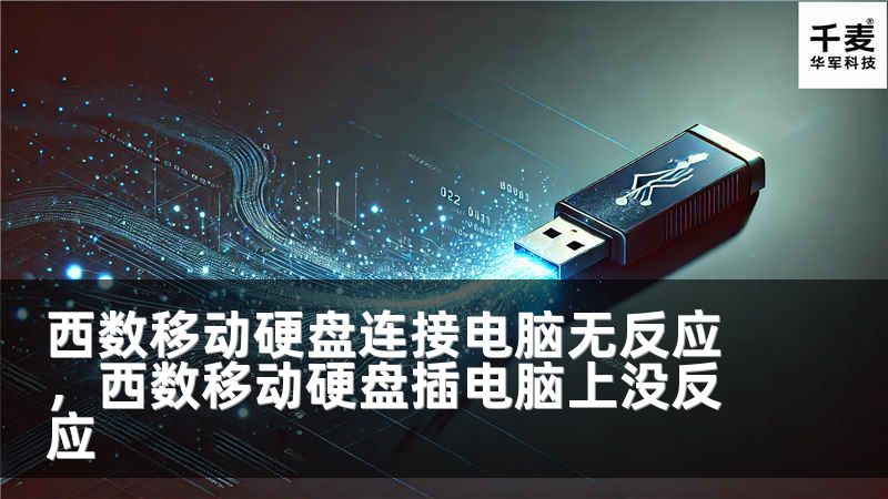 西数移动硬盘连接电脑无反应，西数移动硬盘插电脑上没反应