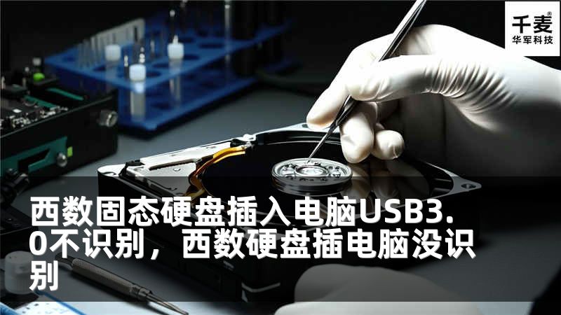西数固态硬盘插入电脑USB3.0不识别，西数硬盘插电脑没识别