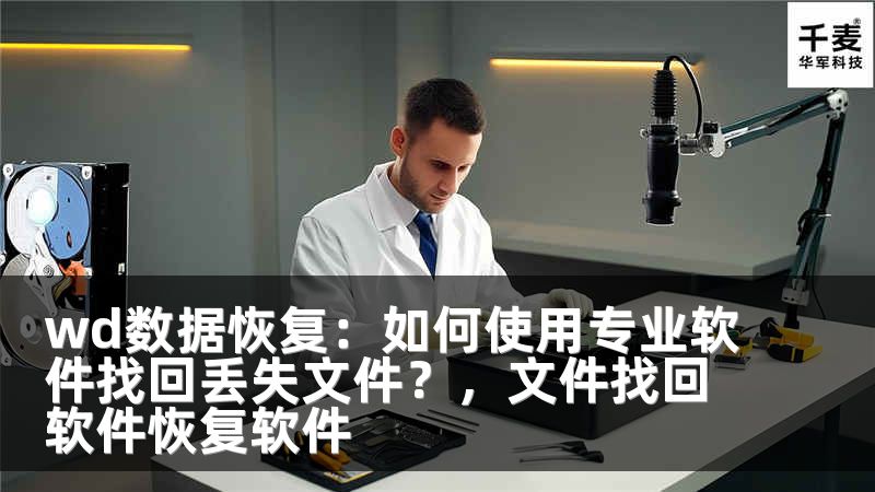 wd数据恢复：如何使用专业软件找回丢失文件？，文件找回软件恢复软件