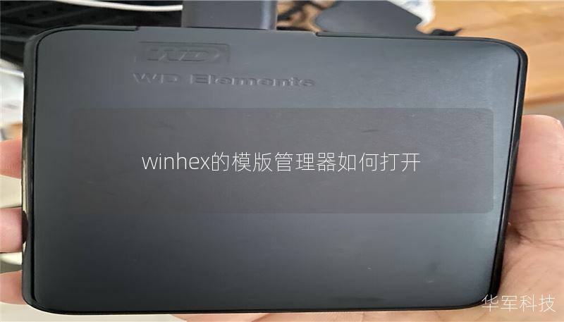 winhex的模版管理器如何打开