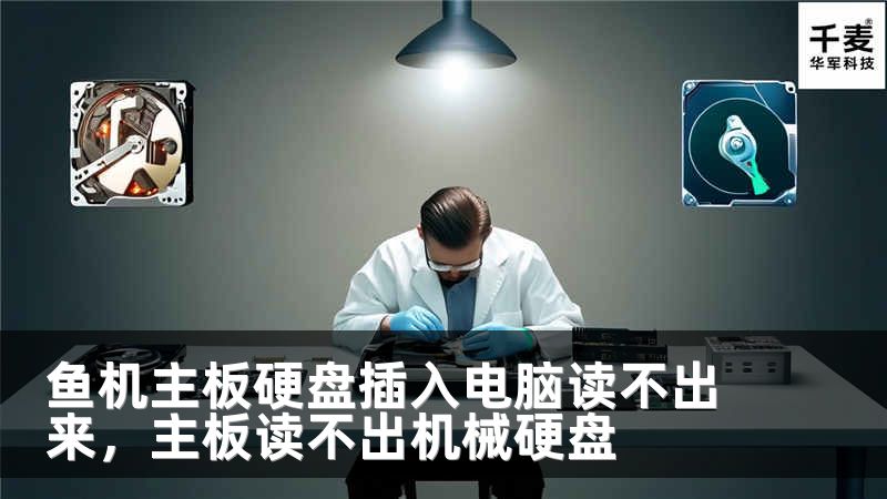 鱼机主板硬盘插入电脑读不出来，主板读不出机械硬盘