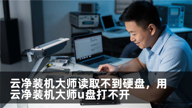 云净装机大师读取不到硬盘，用云净装机大师u盘打不开