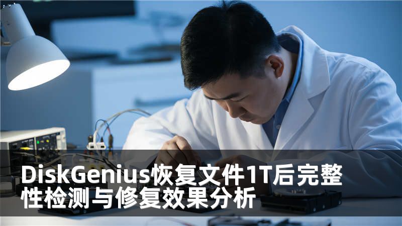 DiskGenius恢复文件1T后完整性检测与修复效果分析