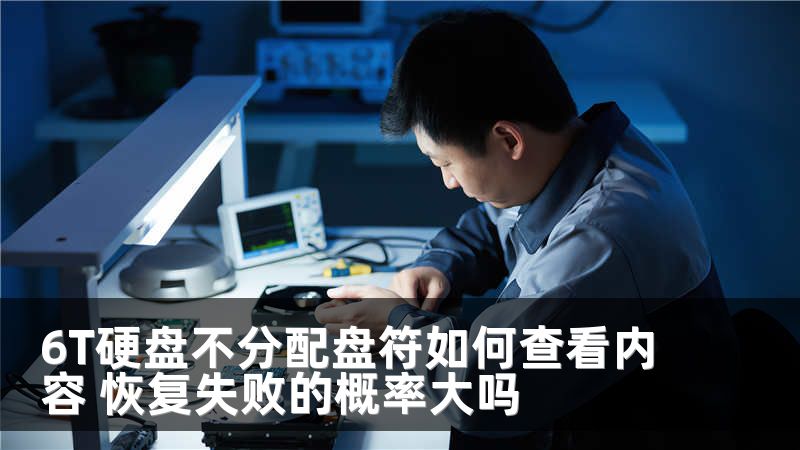 6T硬盘不分配盘符如何查看内容 恢复失败的概率大吗