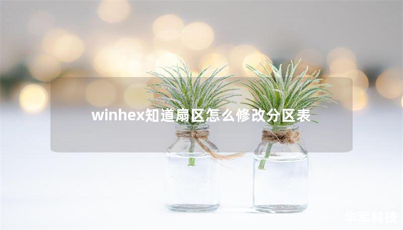 winhex知道扇区怎么修改分区表