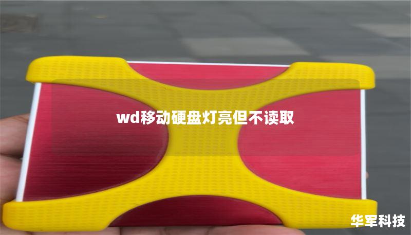 wd移动硬盘灯亮但不读取