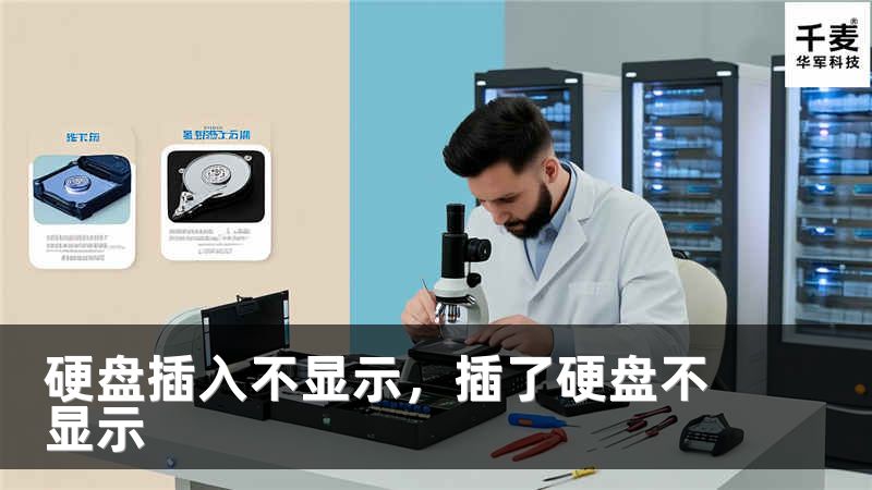 硬盘插入不显示，插了硬盘不显示
