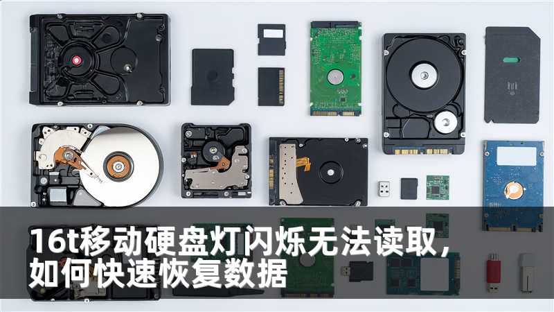 16t移动硬盘灯闪烁无法读取，如何快速恢复数据