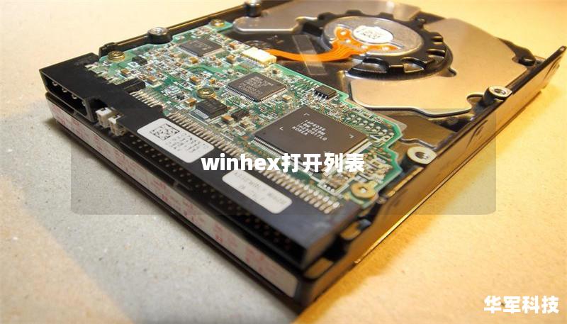winhex打开列表
