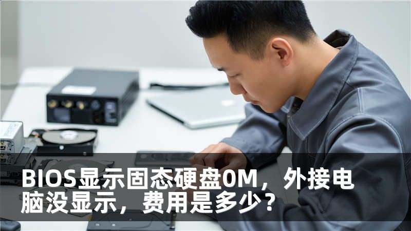 BIOS显示固态硬盘0M，外接电脑没显示，费用是多少？