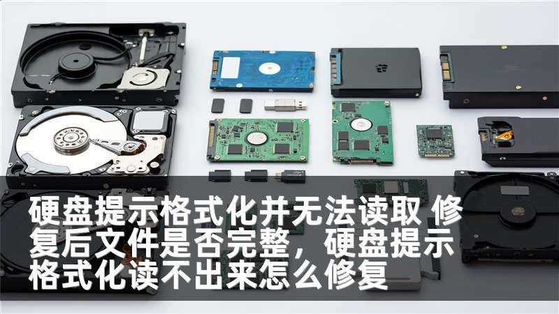 硬盘提示格式化并无法读取 修复后文件是否完整，硬盘提示格式化读不出来怎么修复