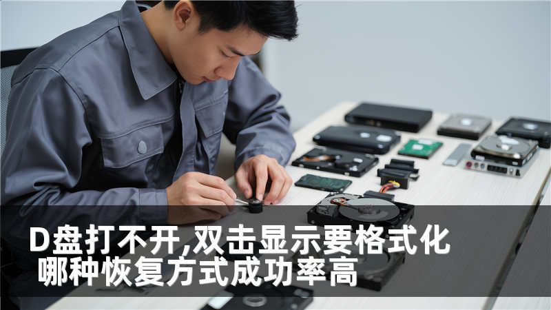 D盘打不开,双击显示要格式化 哪种恢复方式成功率高