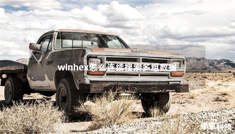 winhex怎么连续搜索多组数据