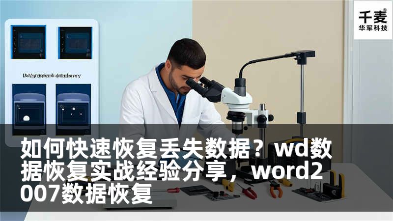 如何快速恢复丢失数据？wd数据恢复实战经验分享，word2007数据恢复