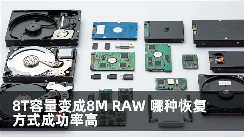 8T容量变成8M RAW 哪种恢复方式成功率高