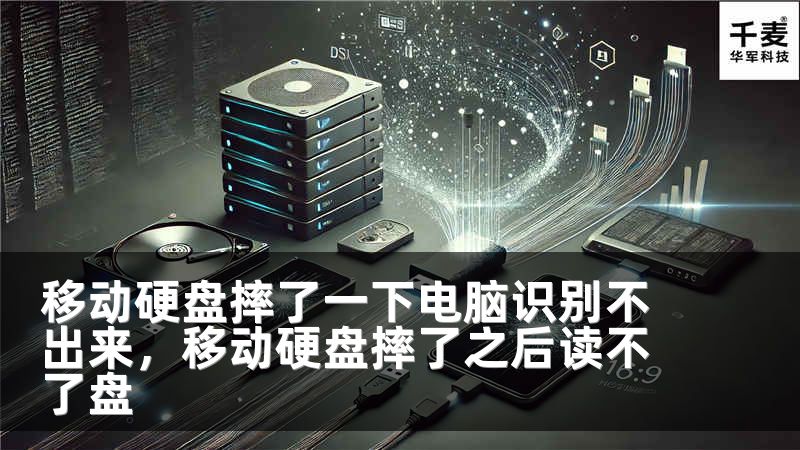 移动硬盘摔了一下电脑识别不出来，移动硬盘摔了之后读不了盘