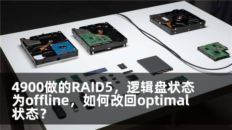 4900做的RAID5，逻辑盘状态为offline，如何改回optimal状态？