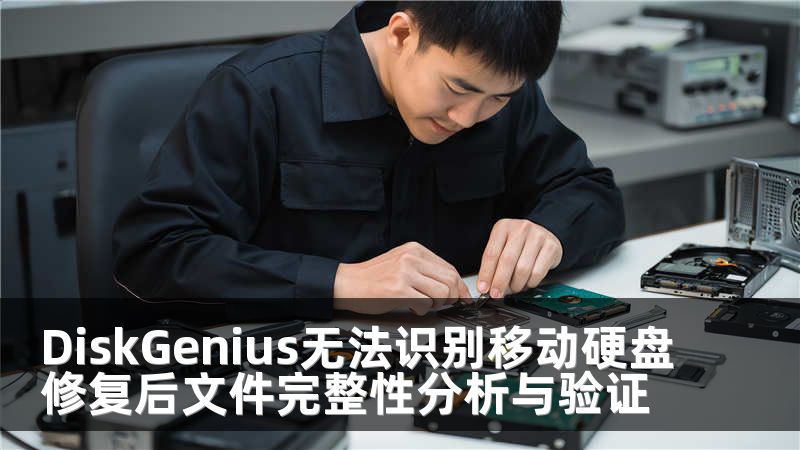 DiskGenius无法识别移动硬盘修复后文件完整性分析与验证