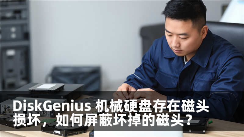 DiskGenius 机械硬盘存在磁头损坏，如何屏蔽坏掉的磁头？